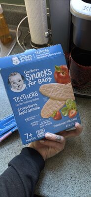 Gentle Teething Wafers Strawberry Apple Spinach