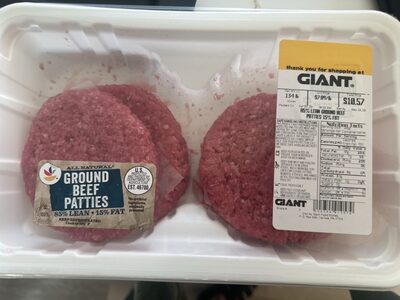 Giant Ground beef Patties