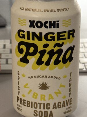 Ginger Pina Prebiotic Agave Soda