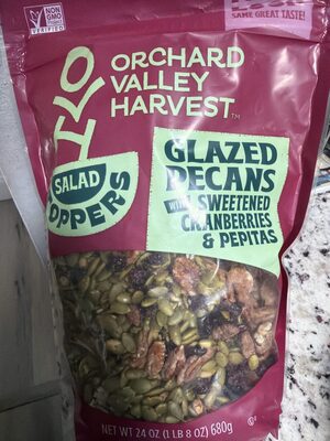 Glazed Pecans With Sweetened Cranberries & Pepitas Salad Toppers