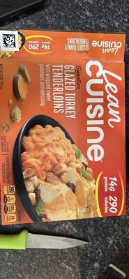 Glazed Turkey Tenderloins with whipped sweet potatoes and dressing