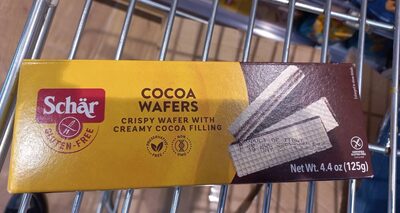 Gluten free cocoa wafers