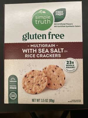 gluten free multigrain with sea salt rice crackers