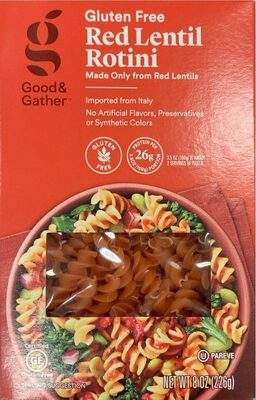 Gluten free Red Lentil Rotini
