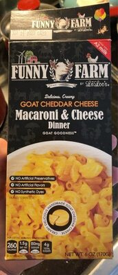 Goat Cheddar Cheese Macaroni & Cheese Dinner
