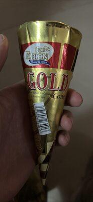 Gold Cone Deluxe Vanilla Ice Cream in Biscuit Cone