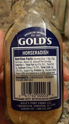 Gold's, Horseradish