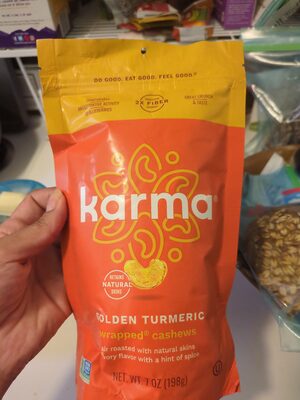 Golden Turmeric Wrapped Cashews