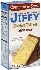 Golden yellow cake mix