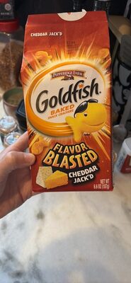 Goldfish Baked Snack Crackers Flavor Blasted Cheddar Jack'd