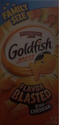 Goldfish Baked Snack Crackers, Flavor Blasted Extra Cheddar