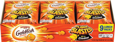 Goldfish Baked Snack Crackers, Flavor Blasted Extra Cheddar