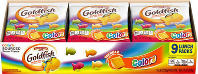 Goldfish colors cheddar crackers