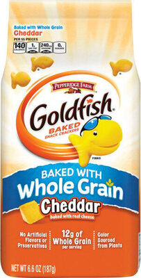 Goldfish whole grain cheddar crackers