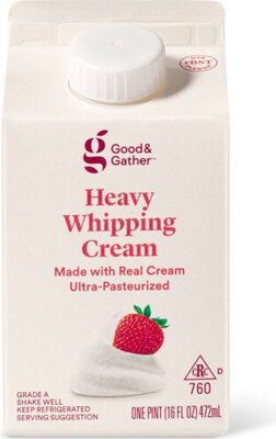 Good & gather heavy whipping cream