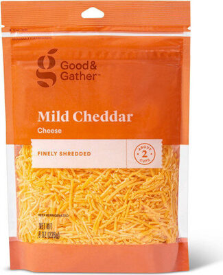 Good & gather mild cheddar cheese finely shredded