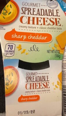 gourmet spreadable cheese sharp cheddar