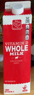 Grade a vitamin d whole milk