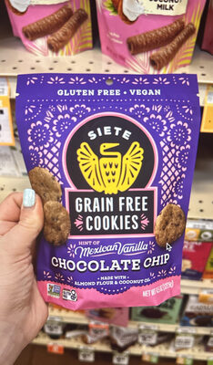 Grain Free Cookies Hint of Mexican Vanilla Chocolate Chip