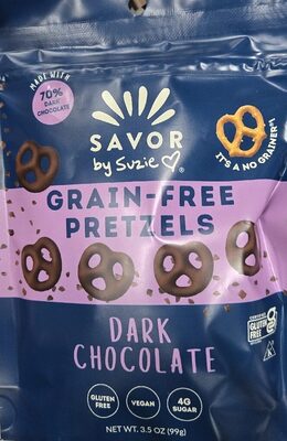 Grain-Free Pretzels Dark Chocolate