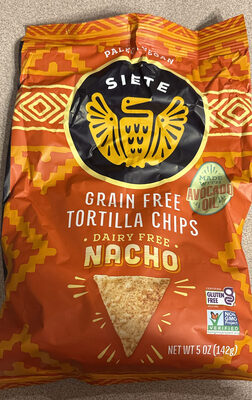 Grain Free Tortilla Chips Nacho