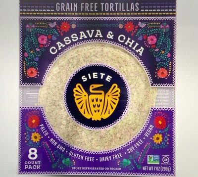 Grain Free Tortillas - Cassava & Chia