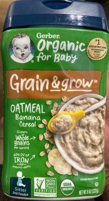 Grain & grow Oatmeal Banana Cereal imp