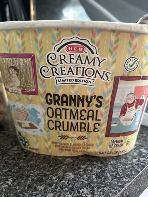 Granny's Oatmeal Crumble Icecream