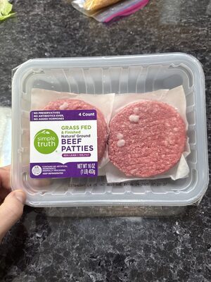 Grass Fed And Finished Natural Ground Beef Patties