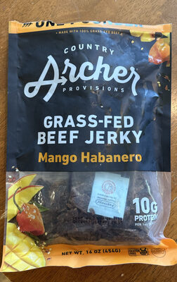 Grass-Fed Beef Jerky Mango Habanero