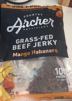 Grass Fed Beef Jerky Mango Habonero