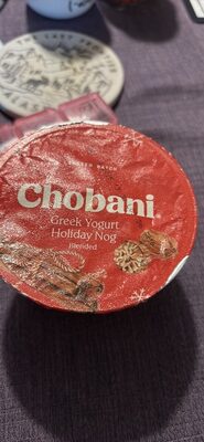 Greek Yogurt Holiday Nog Blended