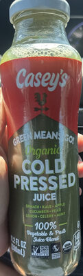 Green Means Go! Organic Cold Pressed Juice