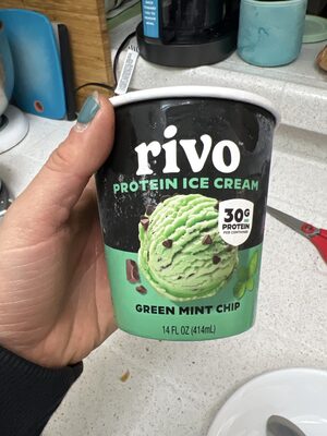 Green Mint Chip Protein Ice Cream