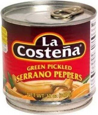 Green Pickled Serrano Peppers imp