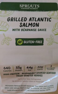 Grilled Atlantic Salmon With Bearnaise Sauce