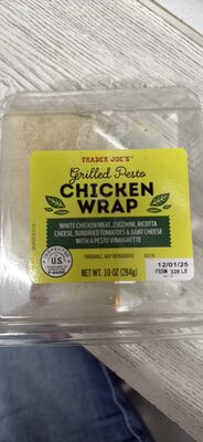 Grilled Pesto Chicken Wrap