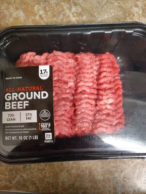 Ground Beef 73% Lean 27% Fat