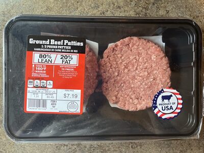Ground Beef Patties, 1/3 Pound