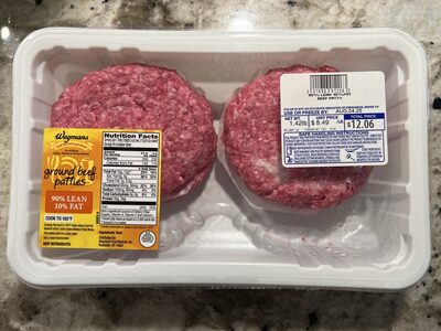Ground Beef Patties 90/10
