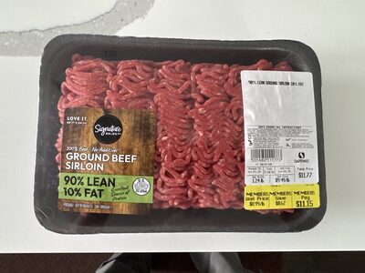 Ground Beef Serloin 90/10