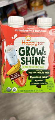 Grow & Shine Organic Nutritional Shake Strawberry & Banana