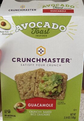 Guacamole Crunchy, Baked Rice Crackers