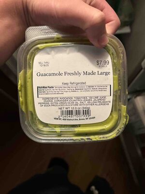 Guacamole Freshly Made Large