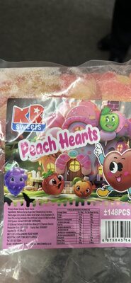 Gummy Peach Hearts