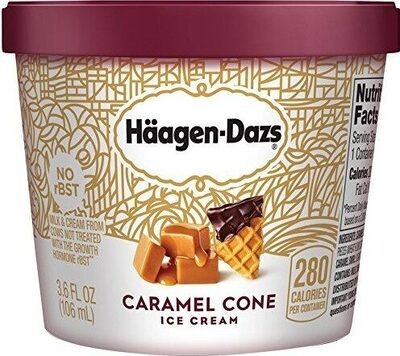 Haagen dazs caramel cone ice cream