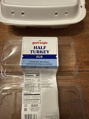 Half Turkey Sub