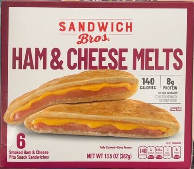 Ham and cheese melts