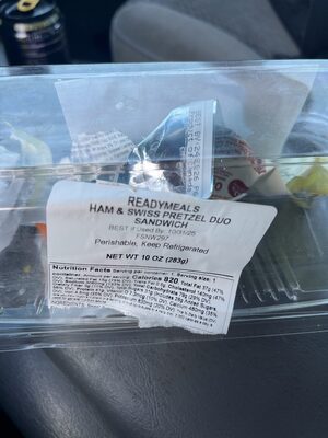 Ham & Swiss Pretzel Duo Sandwich