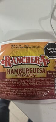 HAMBURGUESA PRE-ASADA